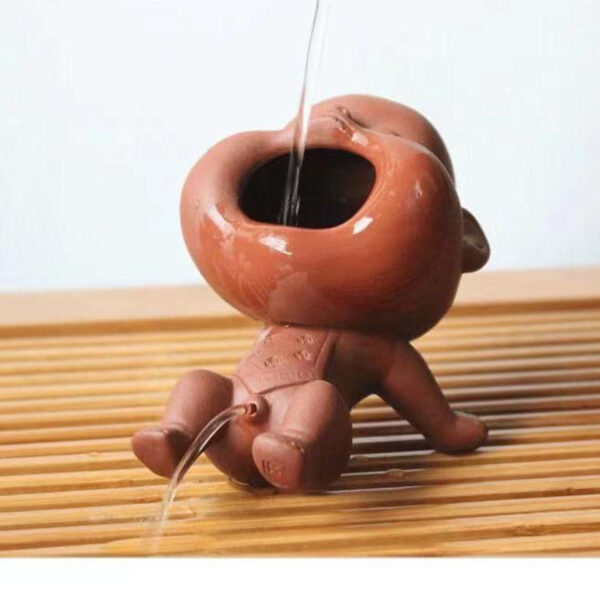 Playful Urinating Child Zisha Tea Pet