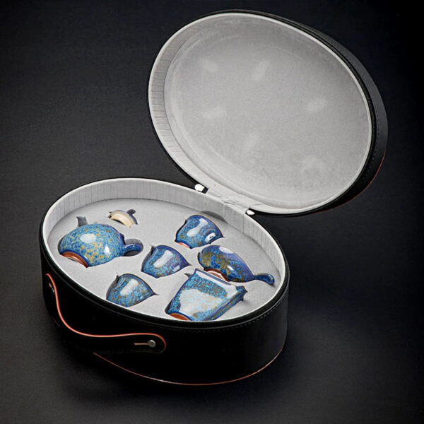 Jun Kiln-Transmutation Glaze Tea Pot Set