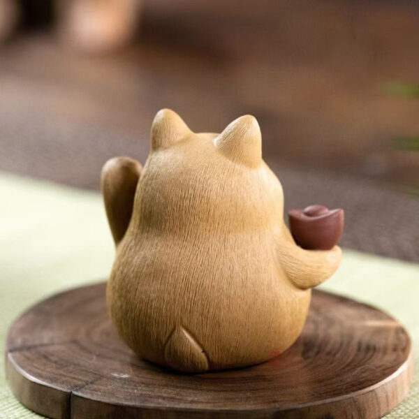 Fortune Cat Zisha Tea Pet